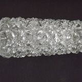 French vintage retro clear cut glass chandelier replacement shade