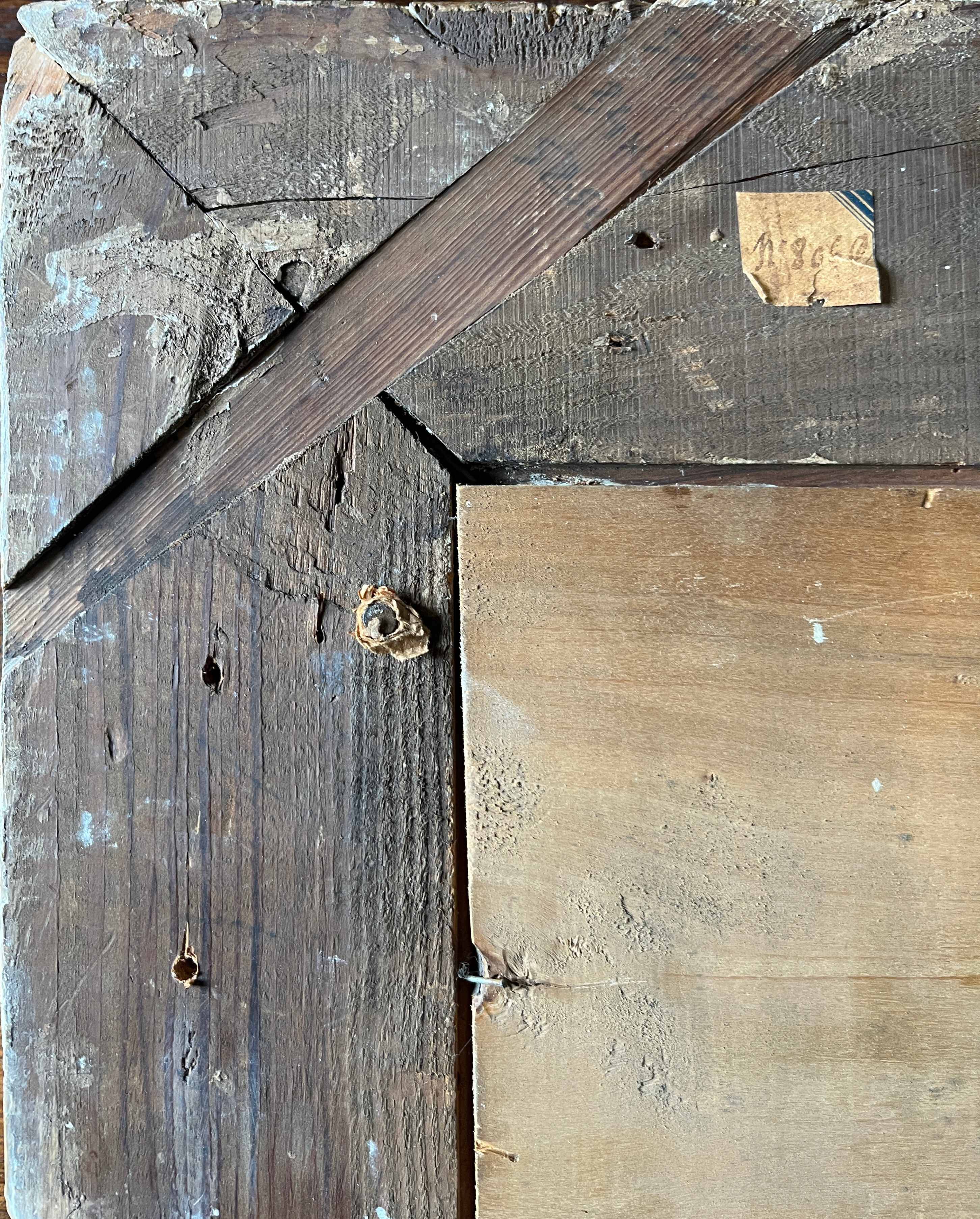 Tableau HSP "clair de lune" Marine signée + cadre (éc. début XX°)