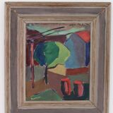 House obscured by a tree by Harry Martinson