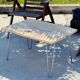 Artisan river coffee table