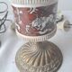 Paire de lampes vintage laiton/ céramique