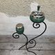 Old on foot wrought iron ashtray