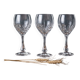 3 crystal stem glasses | Lorraine craftsmanship