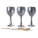 3 crystal stem glasses | Lorraine craftsmanship