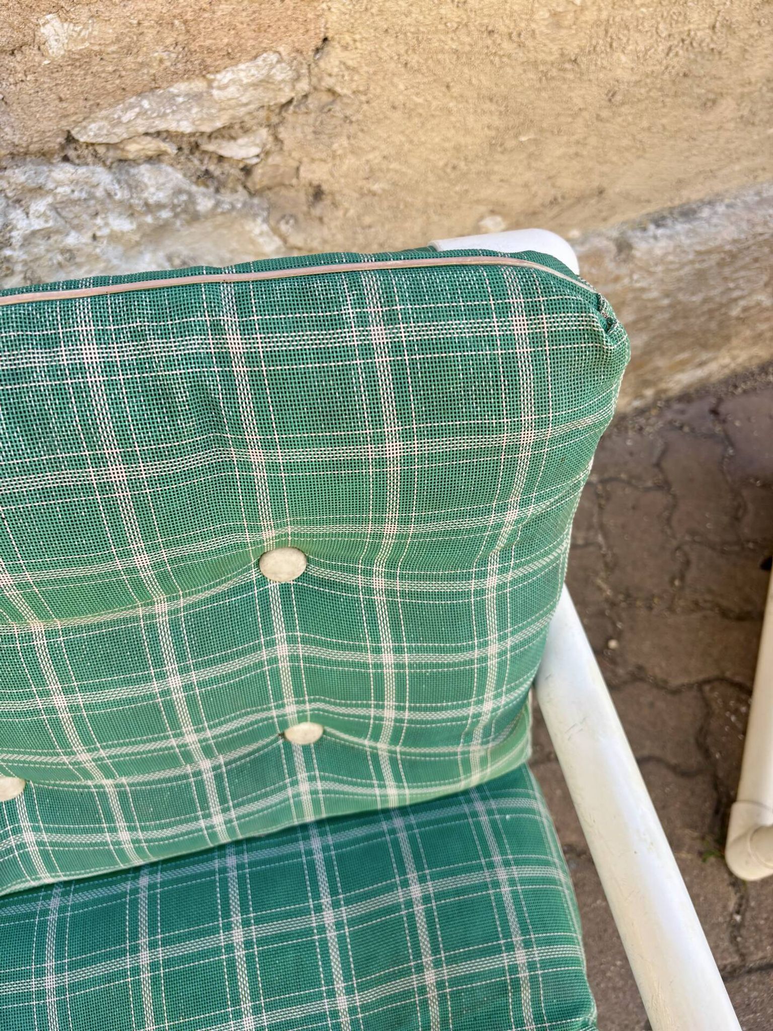 Pair of vintage tubular armchairs from the 70s and 80s, luxury design.