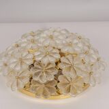 Plafonnier Fleur en Verre de Murano par Ernst Palme, Allemagne, années 1970