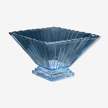 Vase bleu forme losange