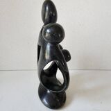 Sculpture en pierre de savon - Famille Parents / enfants design moderne