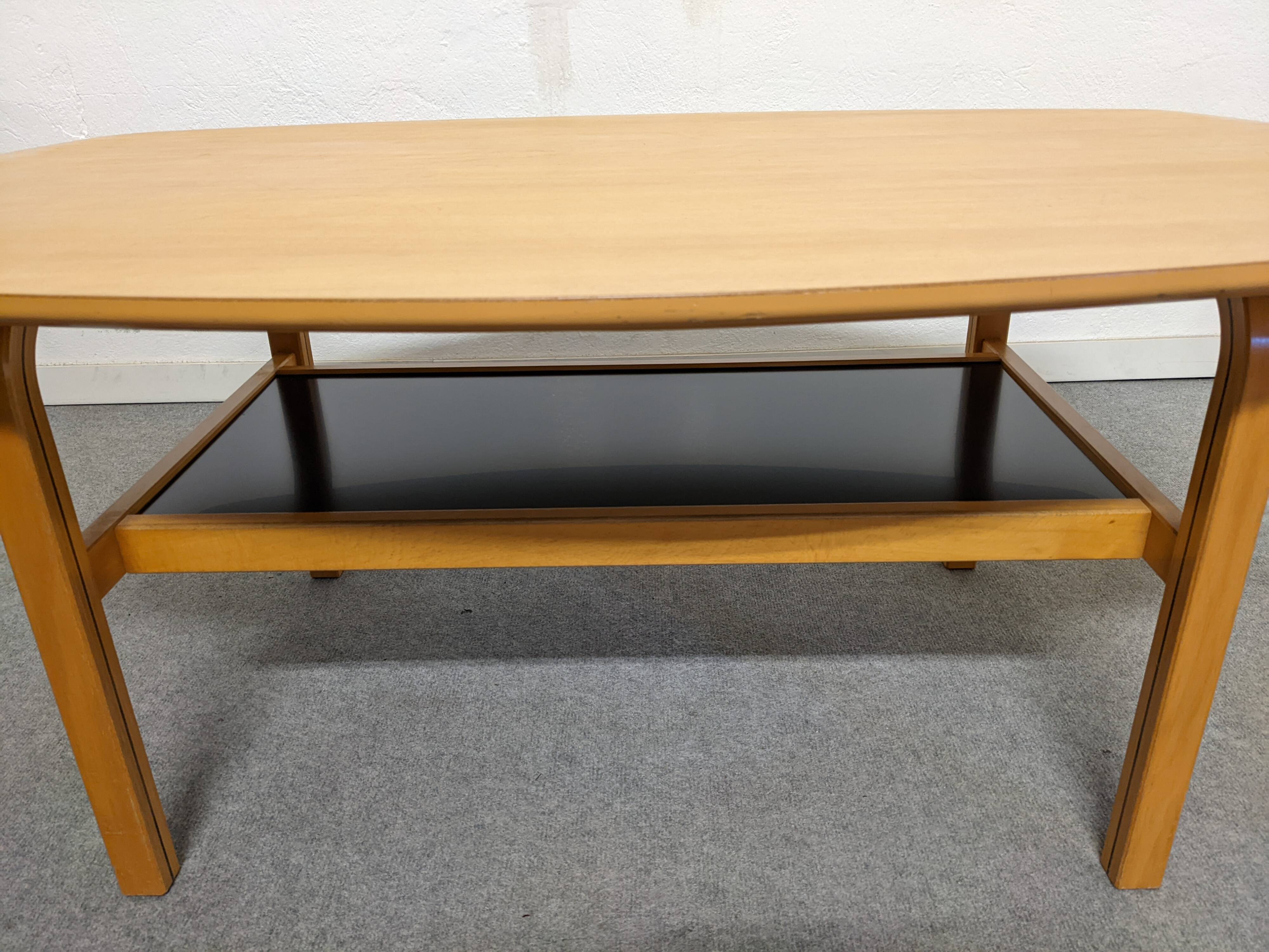 Table basse bow wood des années 60/70