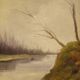 Signed Italian Landscape Painting From 20th Century