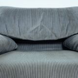 Chaise Maralunga avec repose-pieds par Vico Magistretti pour Cassina, années 1970