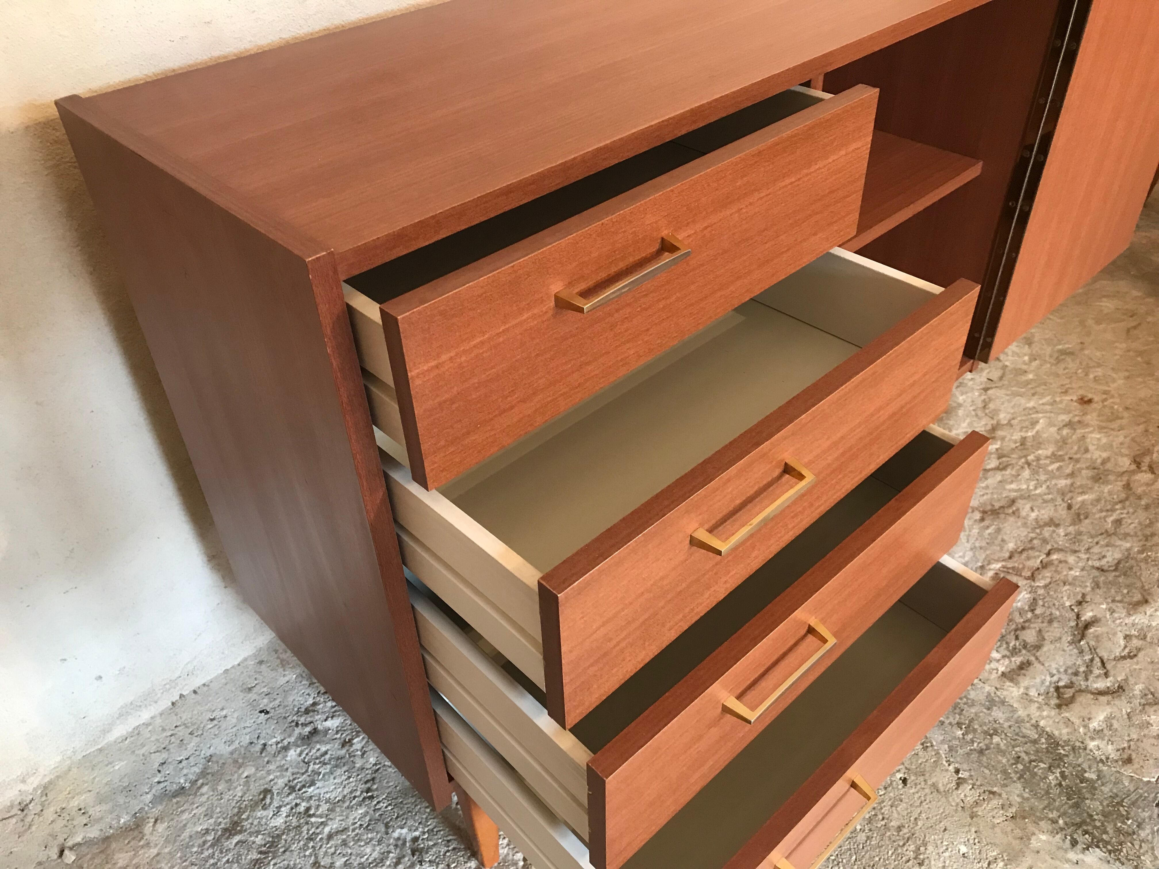 Buffet vintage storage cabinet formica