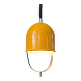 Vintage yellow Space Age pendant lamp, mid-century modern hanging light