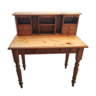 Bureau secrétaire en pin