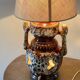 Lamp ceramic fat lava double lighting 70s