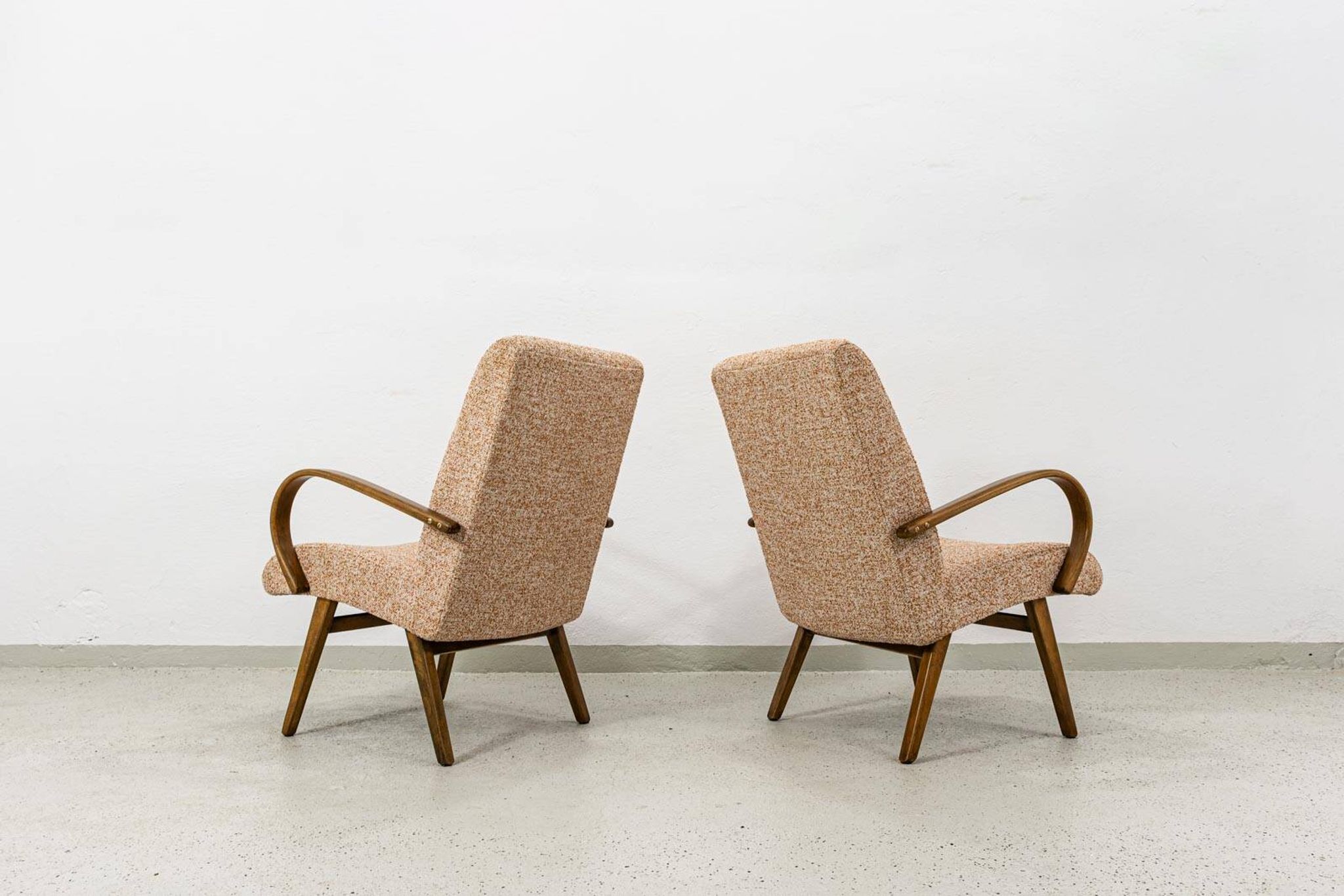 Vintage Armchairs, By J. Smidek For Ton, Czechoslovakia, 1960's, set of 2