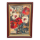 Swedish Oil on Canvas“Red Poppies and White Blossoms” by L. Stokes, Vintage