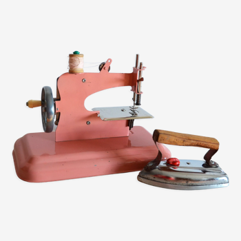 Sewing machine and iron toys child