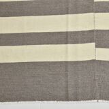 Modern Beige Grey Vintage Kilim Rug, 204x278Cm