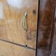 1940s Art Decò sideboard in walnut and blond walnut