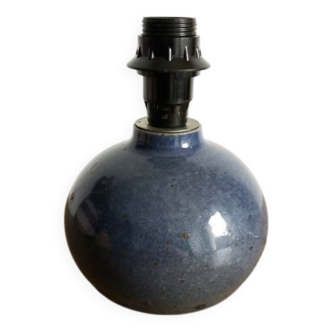 Vintage blue stoneware lamp