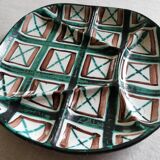 Set 6 compartment plates Robert Picault Vallauris