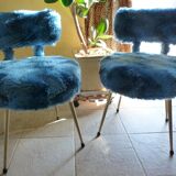 Pair of chairs blue duck rug