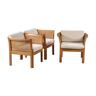 Set of 3 armchairs plexus by Illum Vikkelso for CFC Silkeborg 1970 s