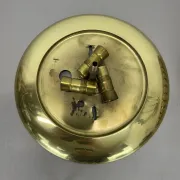 Ceiling Light in Hollywood Regency Style made of Glass and Brass, Ernst Palme Palwa, 1970s, Germany