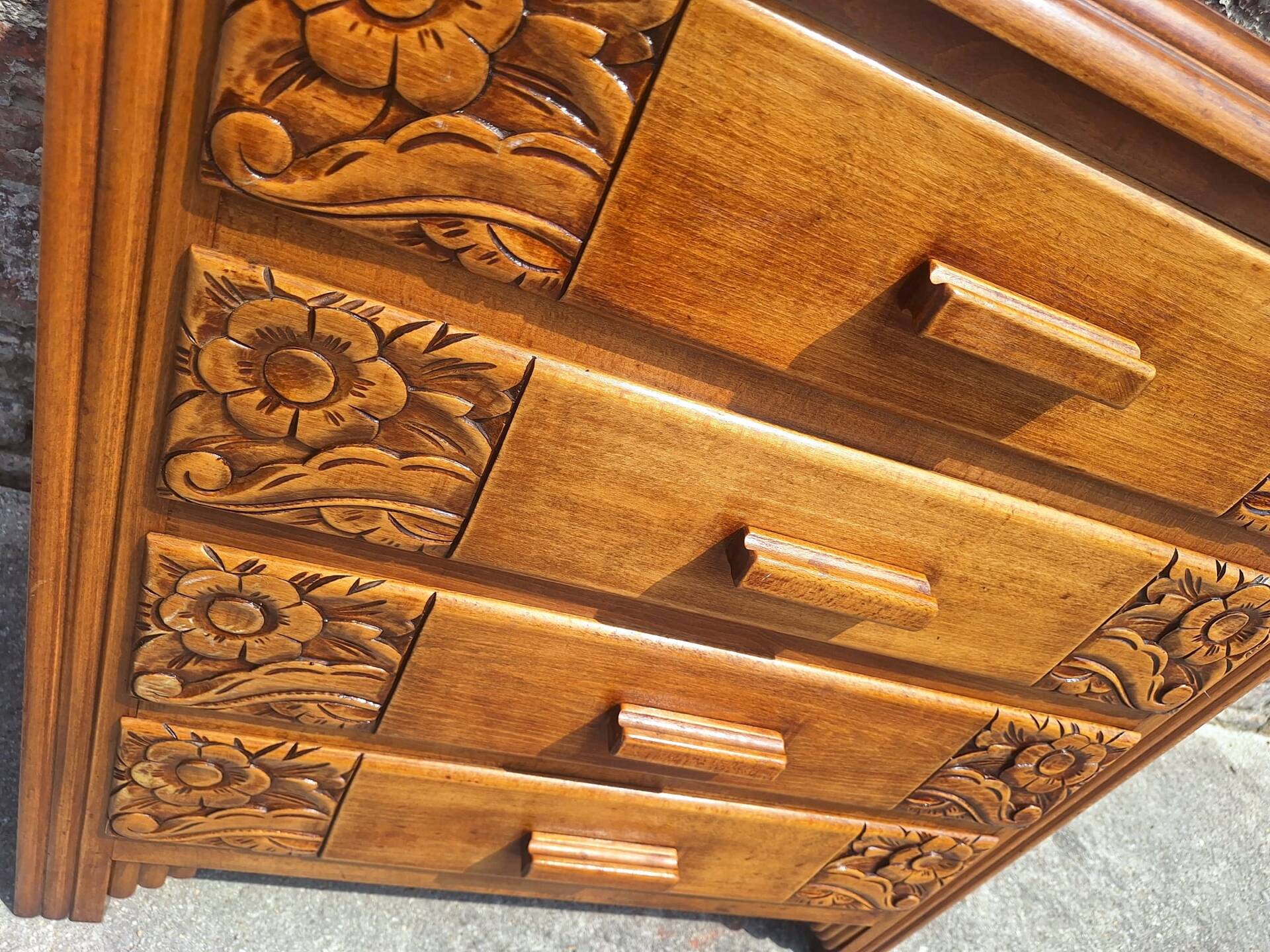 Commode art déco, meuble ancien vintage