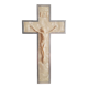 Crucifix en aluminium vintage