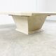 Vintage travertine hidden bar coffee table, 1970s