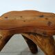 Vintage wooden brutalist stool or plant stand