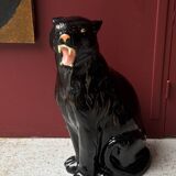 Black panther in terracotta, Italy 1970