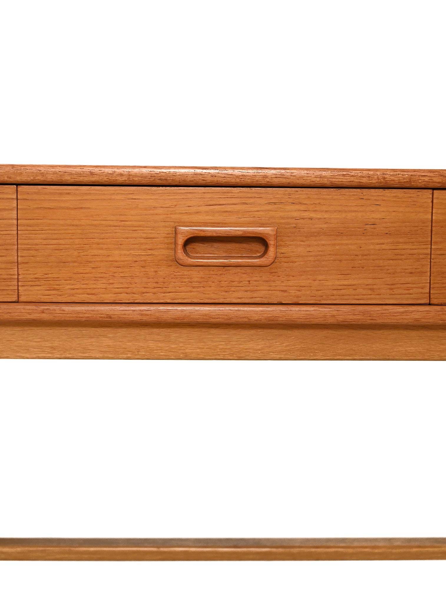 Swedish entryway cabinet in teak and oak