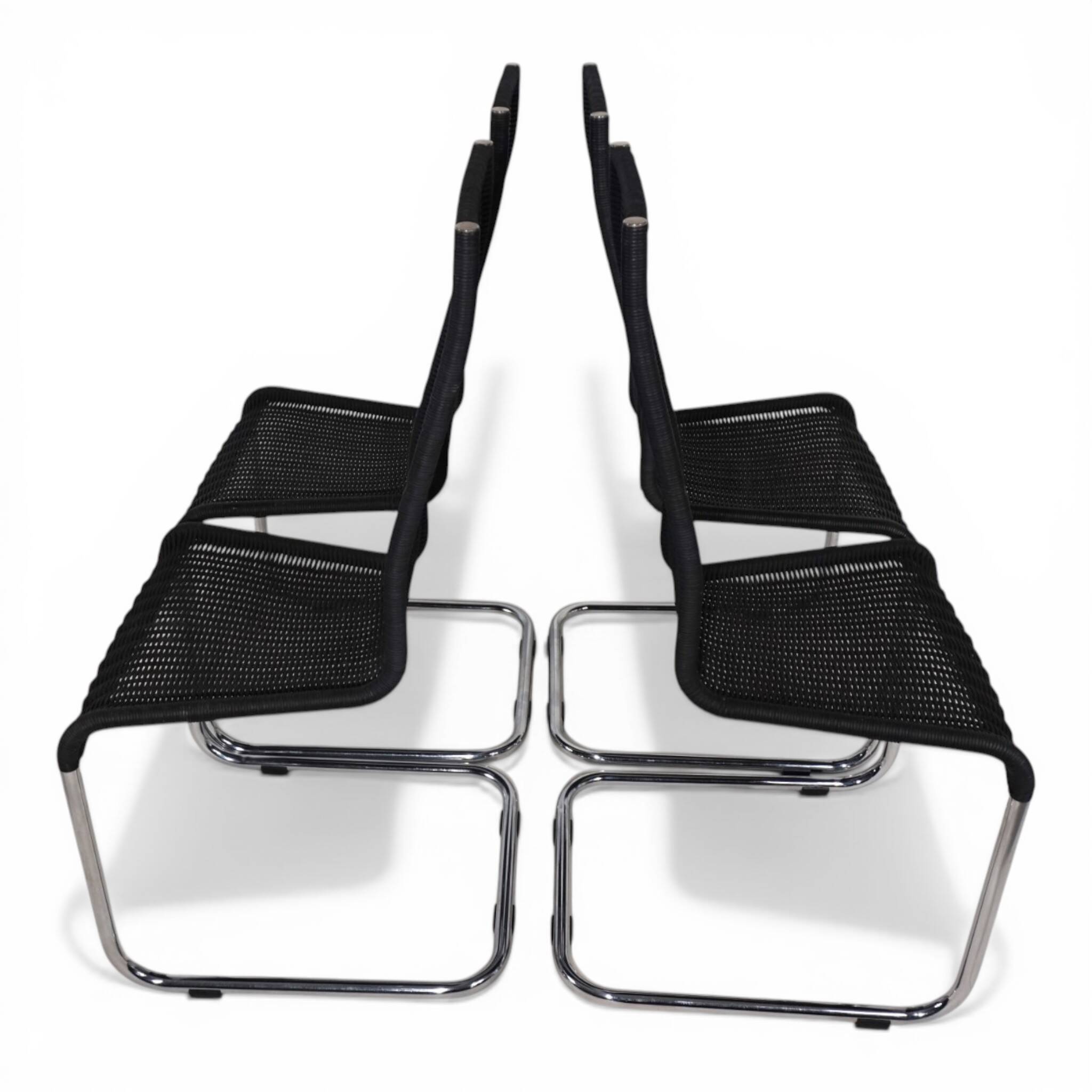 Set of 4 B 25 Tecta Cantilever Chairs by Axel Bruchhäuser, 1980