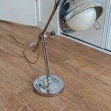 Pair of chrome lamps