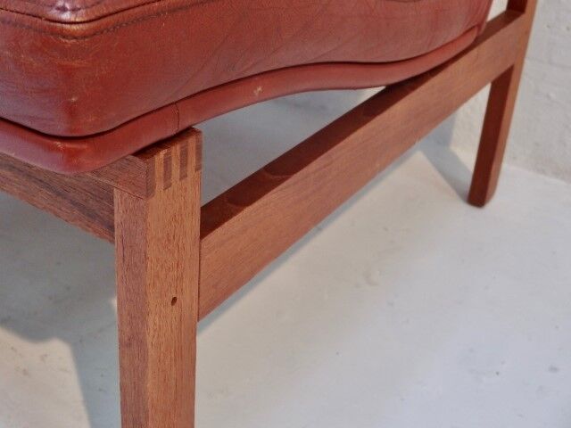 Pair of vintage armchairs by Ole Gjerlovs Knudsen and Torben Lind for France and SØn 1960