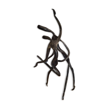 Yves Lohé sculpture: dancing couple (iron period)