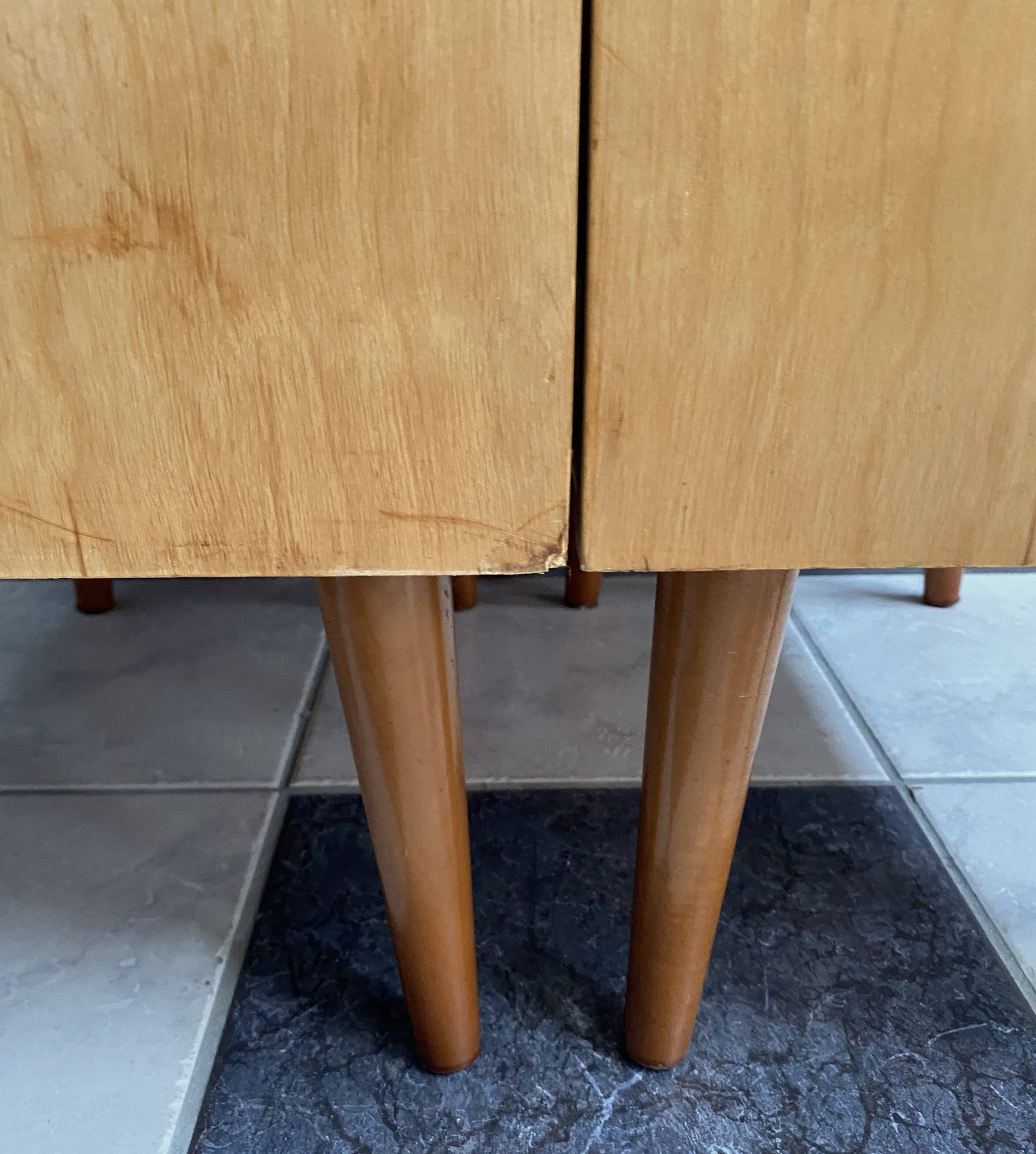 Set of 2 1960s bedside tables