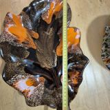 Large "Feuille" dish Vallauris Vintage 1963 - Glazed ceramic 42cm