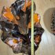Large "Feuille" dish Vallauris Vintage 1963 - Glazed ceramic 42cm
