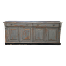 Low cabinet 4 doors gray patina