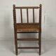 Fauteuil en osier et en bois tourné, années 1930 - 1950