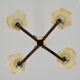 Mid-century Wood Chandelier 1970‘s