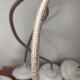 Lot de trois suspensions scandinaves en opaline blanche