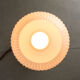Mid-century brass & opaline table lamp