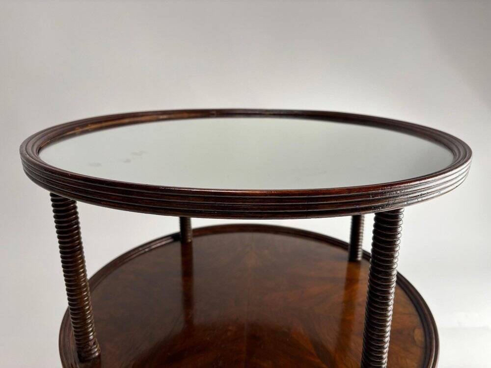 Mid-Century Wooden Bar Cart attributed to Paolo Buffa. Italy, 1940s