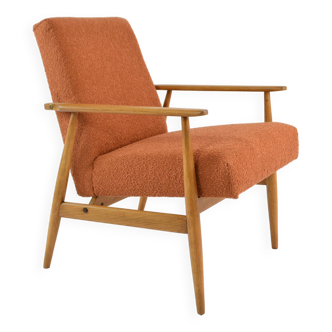 FOX terracotta curled armchair