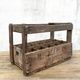 Old Vintage wooden locker box for 15 bottles - Moureaux Pantin